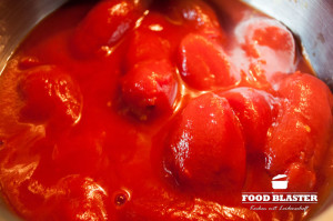 Mediterrane Forelle auf Ofengemüse 9 Tomaten aus der Dose