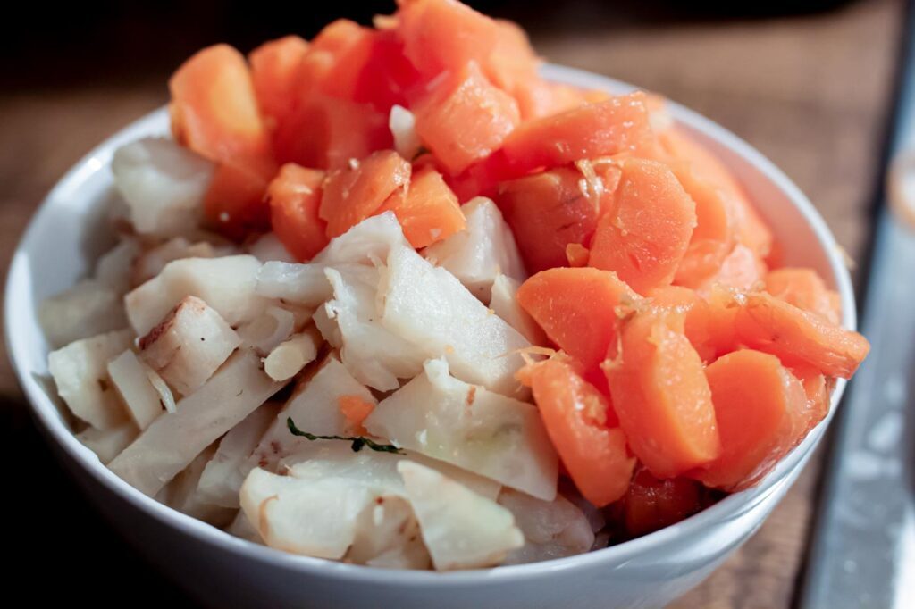 Bild: Karotten und Sellerie gekocht