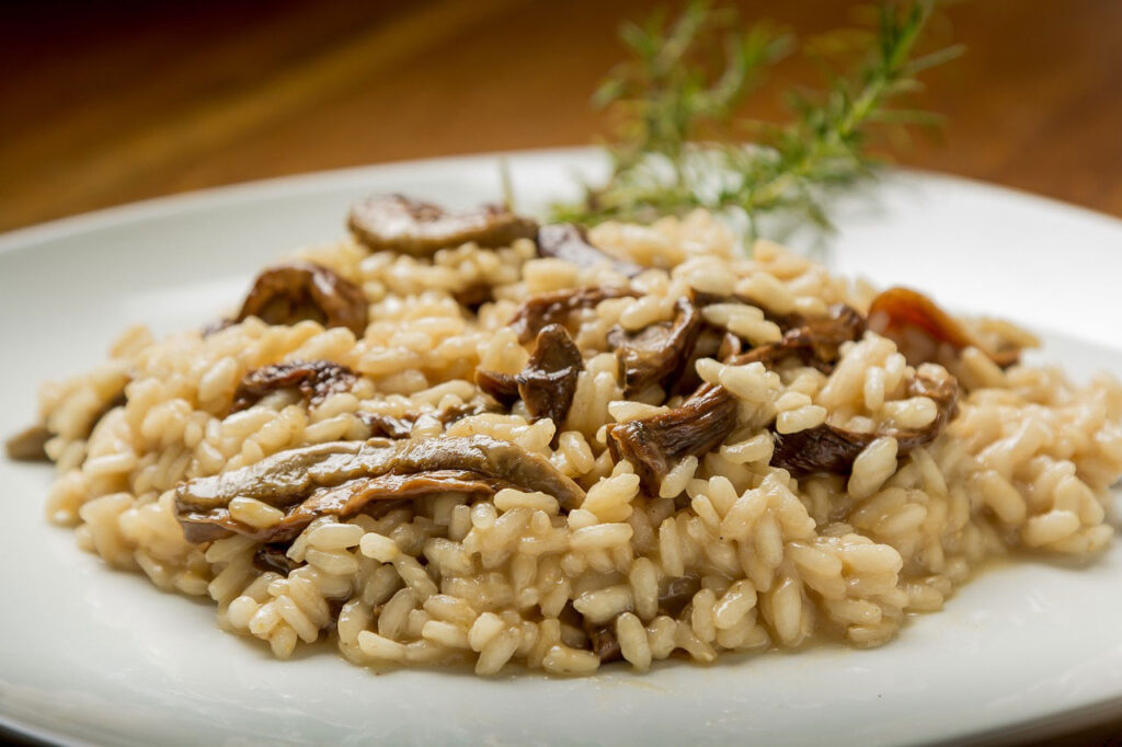 Leckeres Risotto mit Pilzen